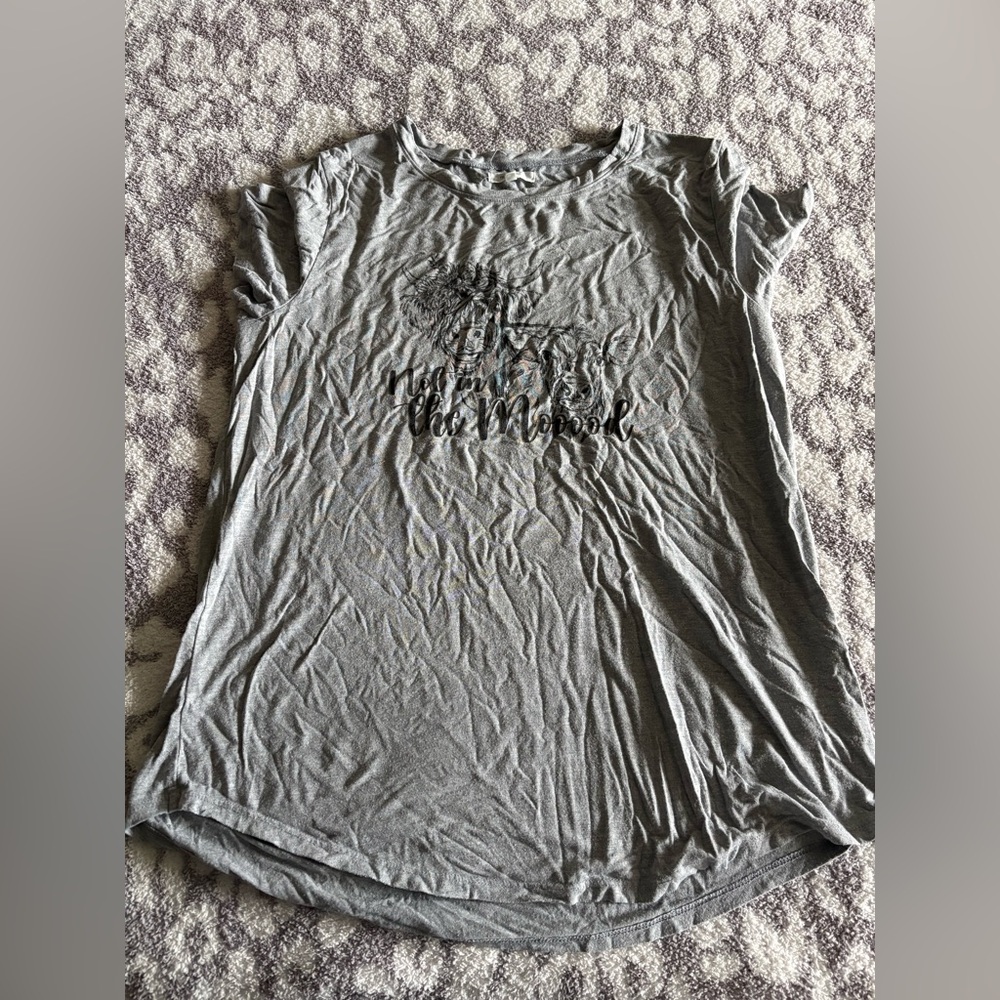 not in the mood graphic t-shirt